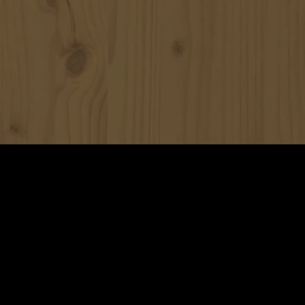vidaXL Sideboard Honey Brown 100x40x75 cm Solid Wood Pine