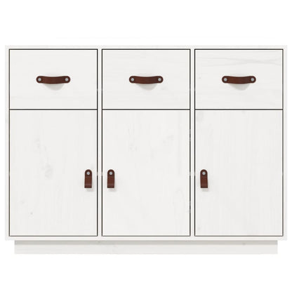 vidaXL Sideboard White 100x40x75 cm Solid Wood Pine