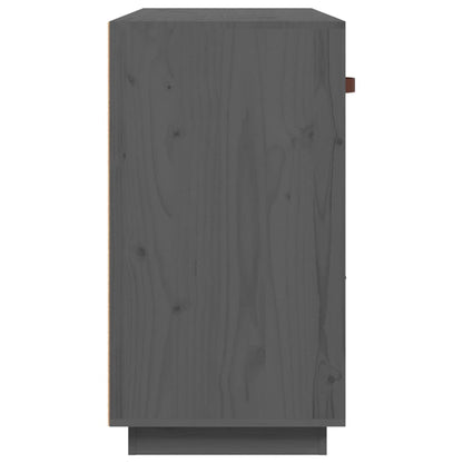 vidaXL Sideboard Grey 100x40x75 cm Solid Wood Pine
