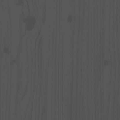 vidaXL Sideboard Grey 100x40x75 cm Solid Wood Pine