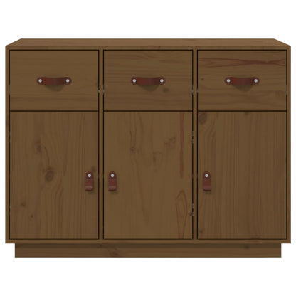 vidaXL Sideboard Honey Brown 100x40x75 cm Solid Wood Pine