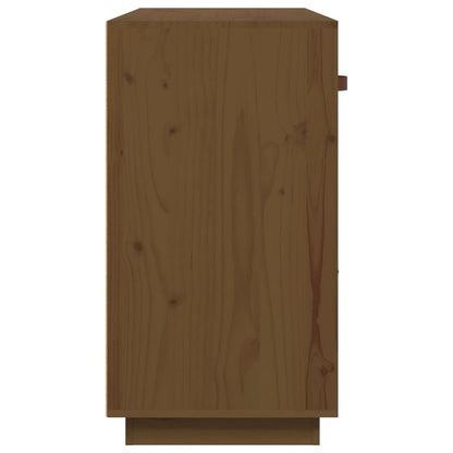 vidaXL Sideboard Honey Brown 100x40x75 cm Solid Wood Pine