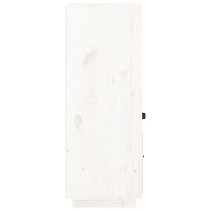 vidaXL Highboard White 34x40x108,5 cm Solid Wood Pine