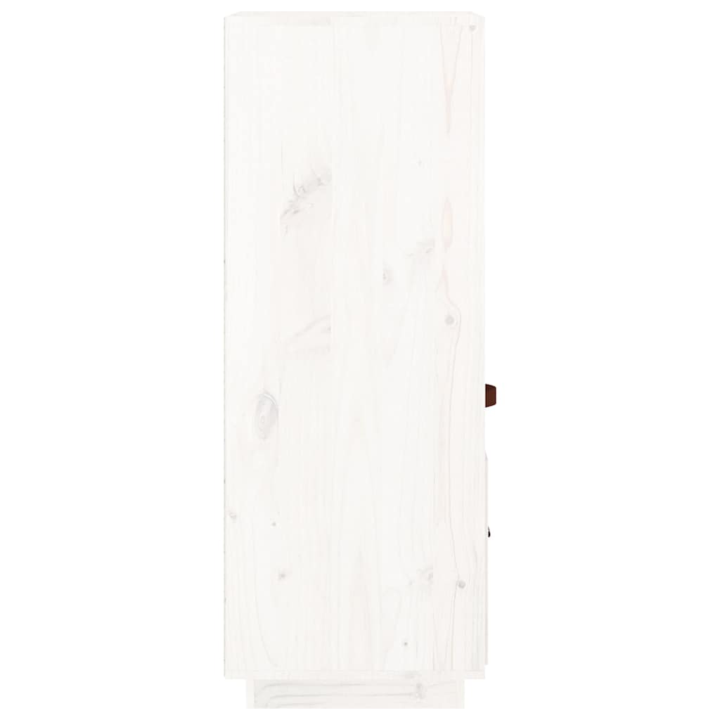 vidaXL Highboard White 34x40x108,5 cm Solid Wood Pine