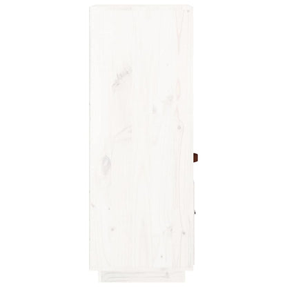 vidaXL Highboard White 34x40x108,5 cm Solid Wood Pine