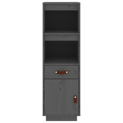 vidaXL Highboard Grey 34x40x108,5 cm Solid Wood Pine