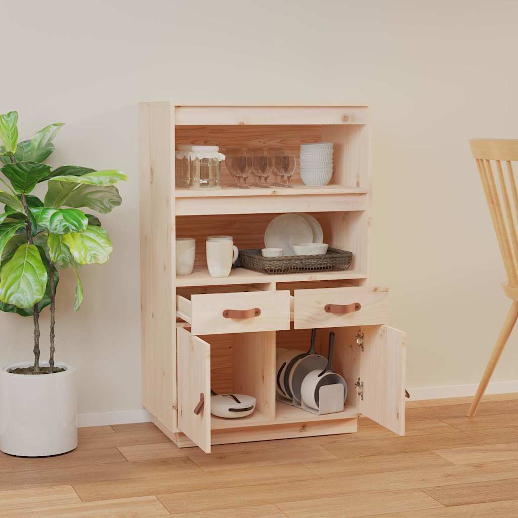 vidaXL Highboard 67x40x108,5 cm Solid Wood Pine