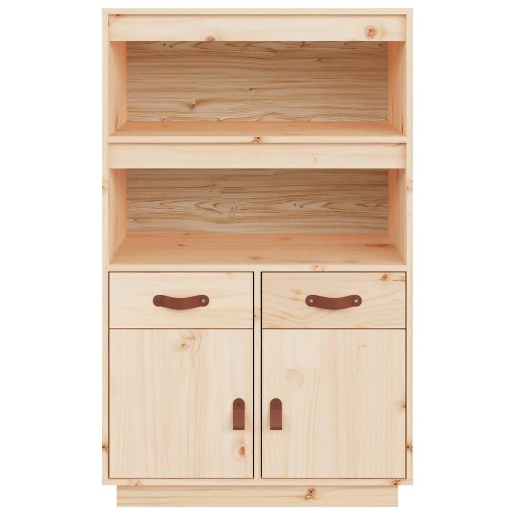 vidaXL Highboard 67x40x108.5 cm Solid Wood Pine