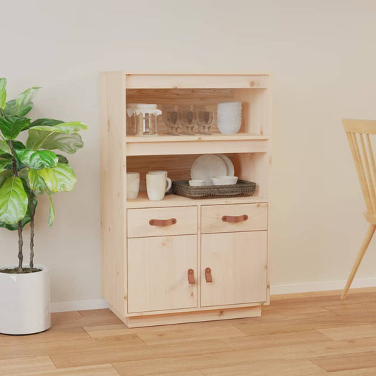 vidaXL Highboard 67x40x108.5 cm Solid Wood Pine