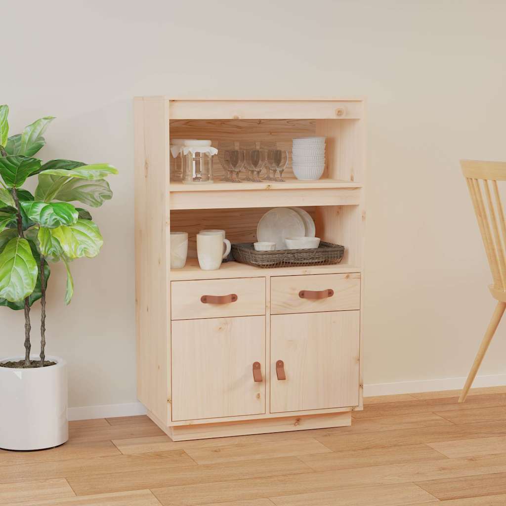 vidaXL Highboard 67x40x108,5 cm Solid Wood Pine