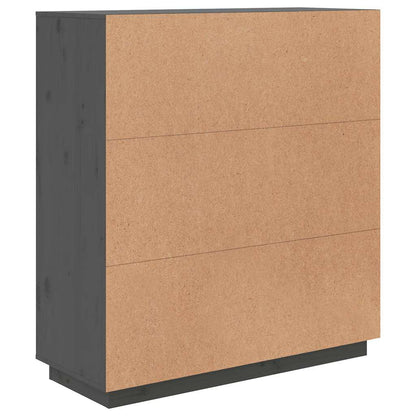 vidaXL Highboard Grey 100x40x108,5 cm Solid Wood Pine