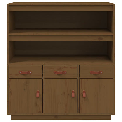 vidaXL Highboard Honey Brown 100x40x108,5 cm Solid Wood Pine