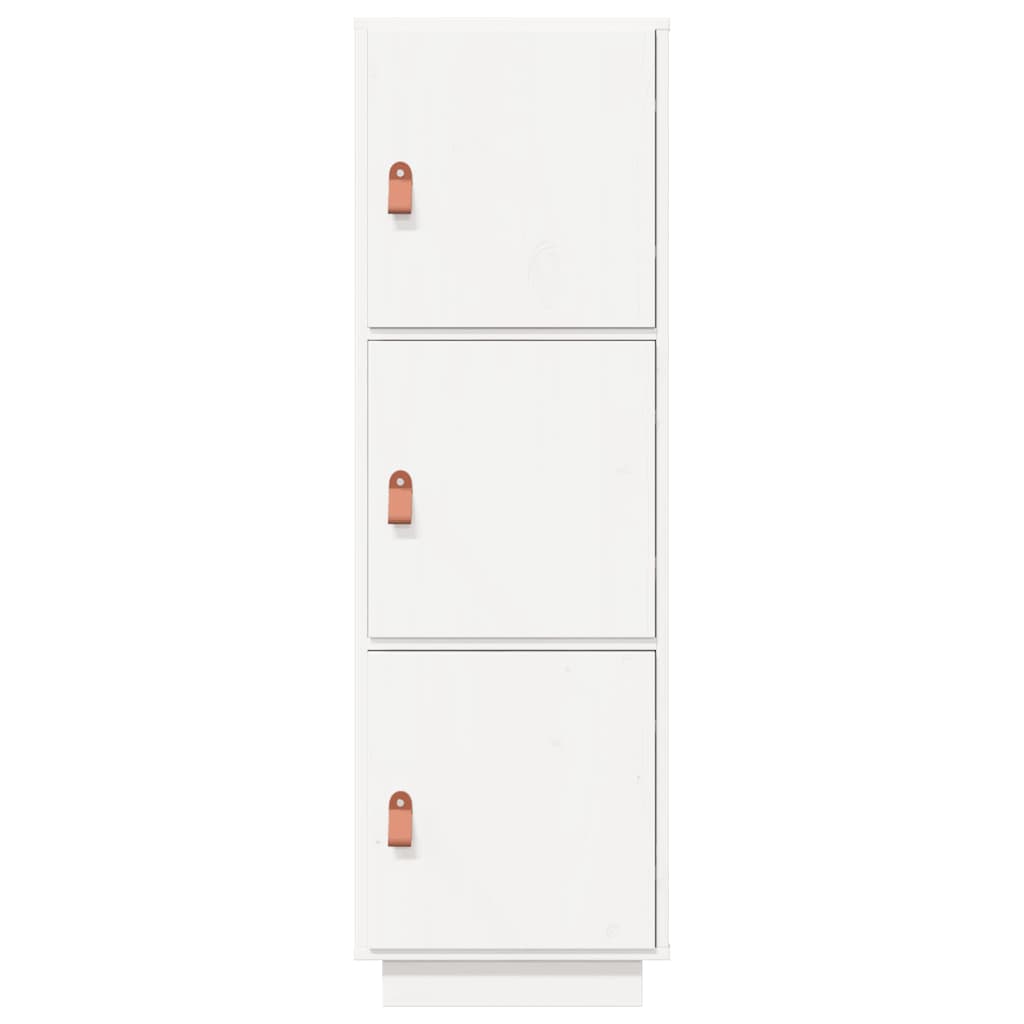 vidaXL Highboard White 34x40x108.5 cm Solid Wood Pine
