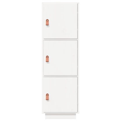 vidaXL Highboard White 34x40x108.5 cm Solid Wood Pine