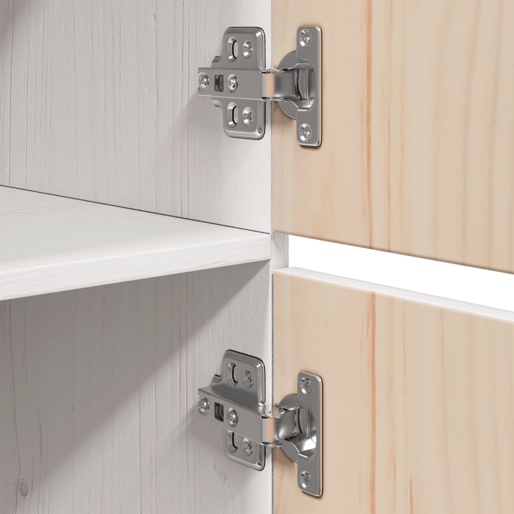 vidaXL Highboard White 34x40x108.5 cm Solid Wood Pine
