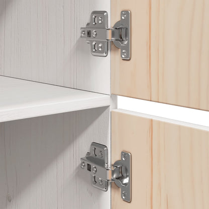 vidaXL Highboard White 34x40x108.5 cm Solid Wood Pine