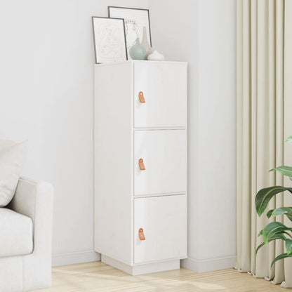 vidaXL Highboard White 34x40x108.5 cm Solid Wood Pine