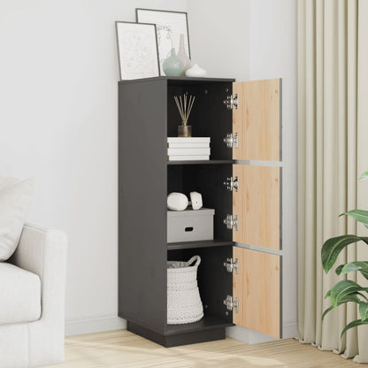 vidaXL Highboard Grey 34x40x108.5 cm Solid Wood Pine