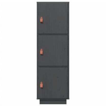vidaXL Highboard Grey 34x40x108.5 cm Solid Wood Pine
