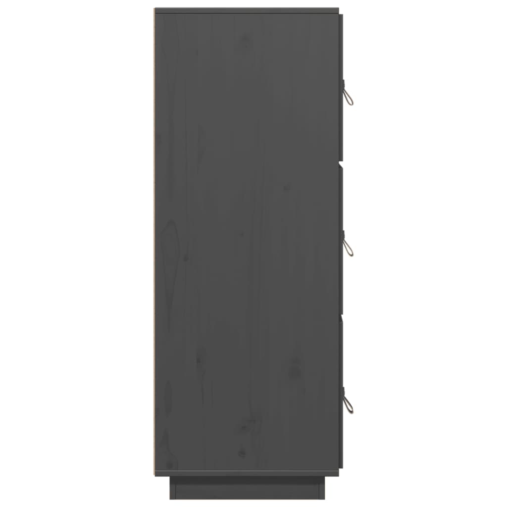 vidaXL Highboard Grey 34x40x108.5 cm Solid Wood Pine