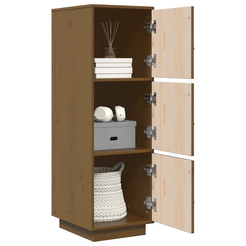 vidaXL Highboard Honey Brown 34x40x108,5 cm Solid Wood Pine