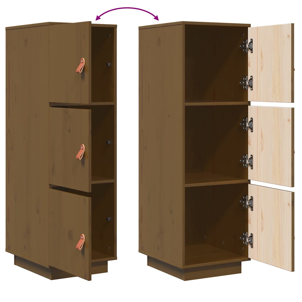 vidaXL Highboard Honey Brown 34x40x108,5 cm Solid Wood Pine