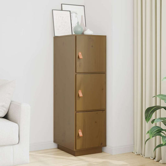 vidaXL Highboard Honey Brown 34x40x108,5 cm Solid Wood Pine