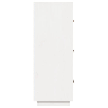 vidaXL Highboard White 67x40x108.5 cm Solid Wood Pine