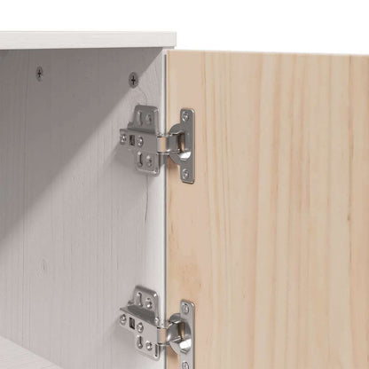 vidaXL Highboard White 67x40x108.5 cm Solid Wood Pine