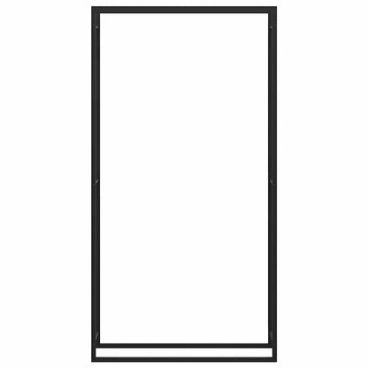 vidaXL Firewood Rack Matt Black 110x28x214 cm Steel
