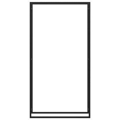 vidaXL Firewood Rack Matt Black 110x28x214 cm Steel