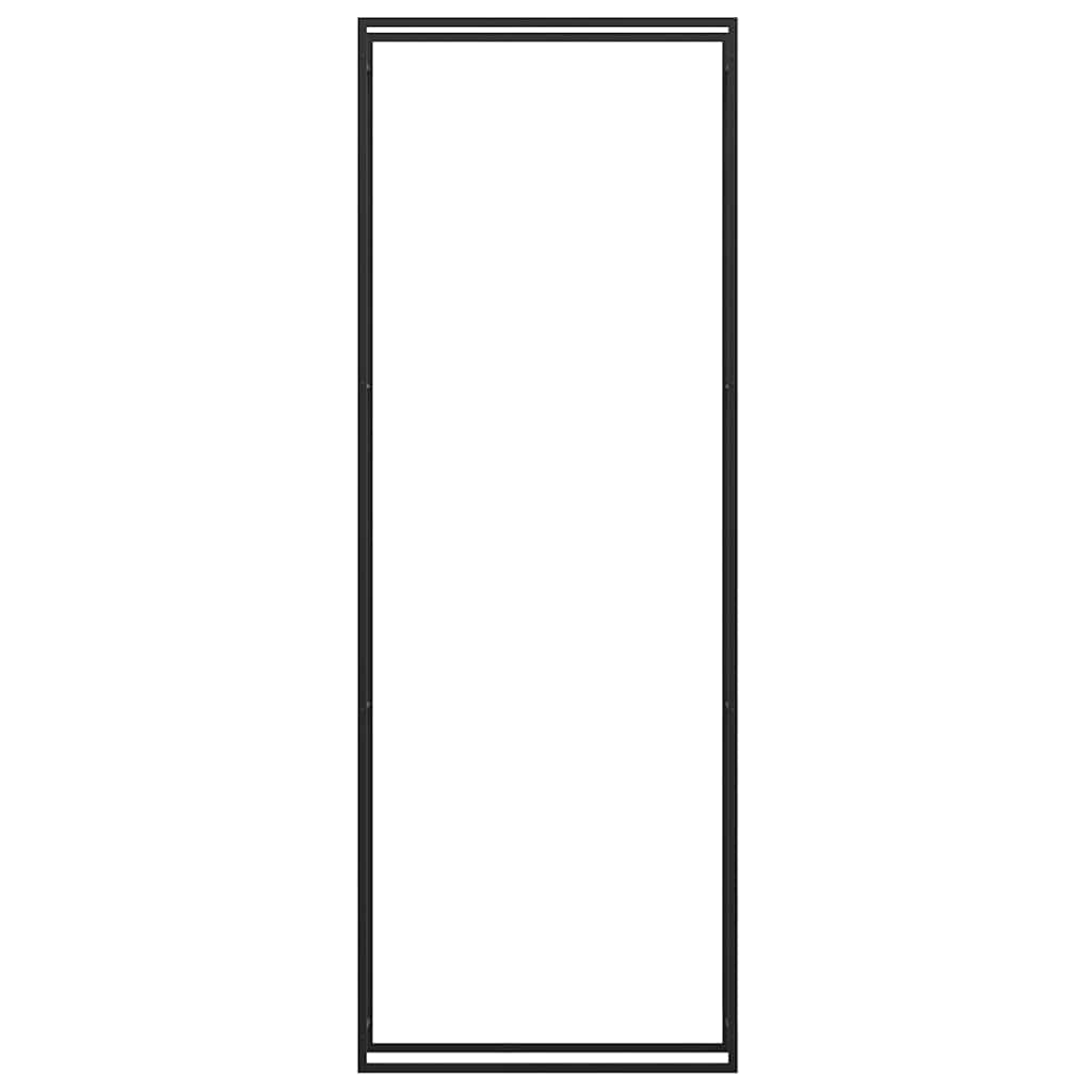 vidaXL Firewood Rack Matt Black 110x28x312 cm Steel