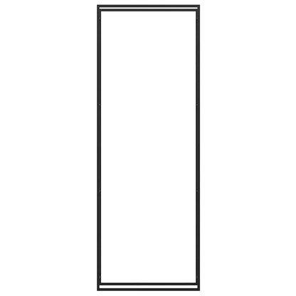 vidaXL Firewood Rack Matt Black 110x28x312 cm Steel