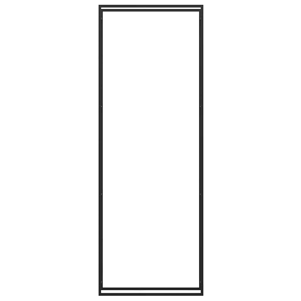 vidaXL Firewood Rack Matt Black 110x28x312 cm Steel