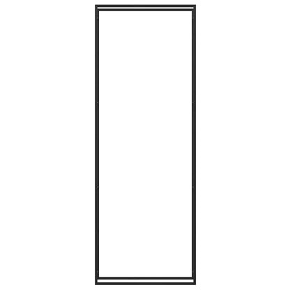vidaXL Firewood Rack Matt Black 110x28x312 cm Steel