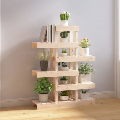 vidaXL Plant Stand 85x25x109.5 cm Solid Wood Pine