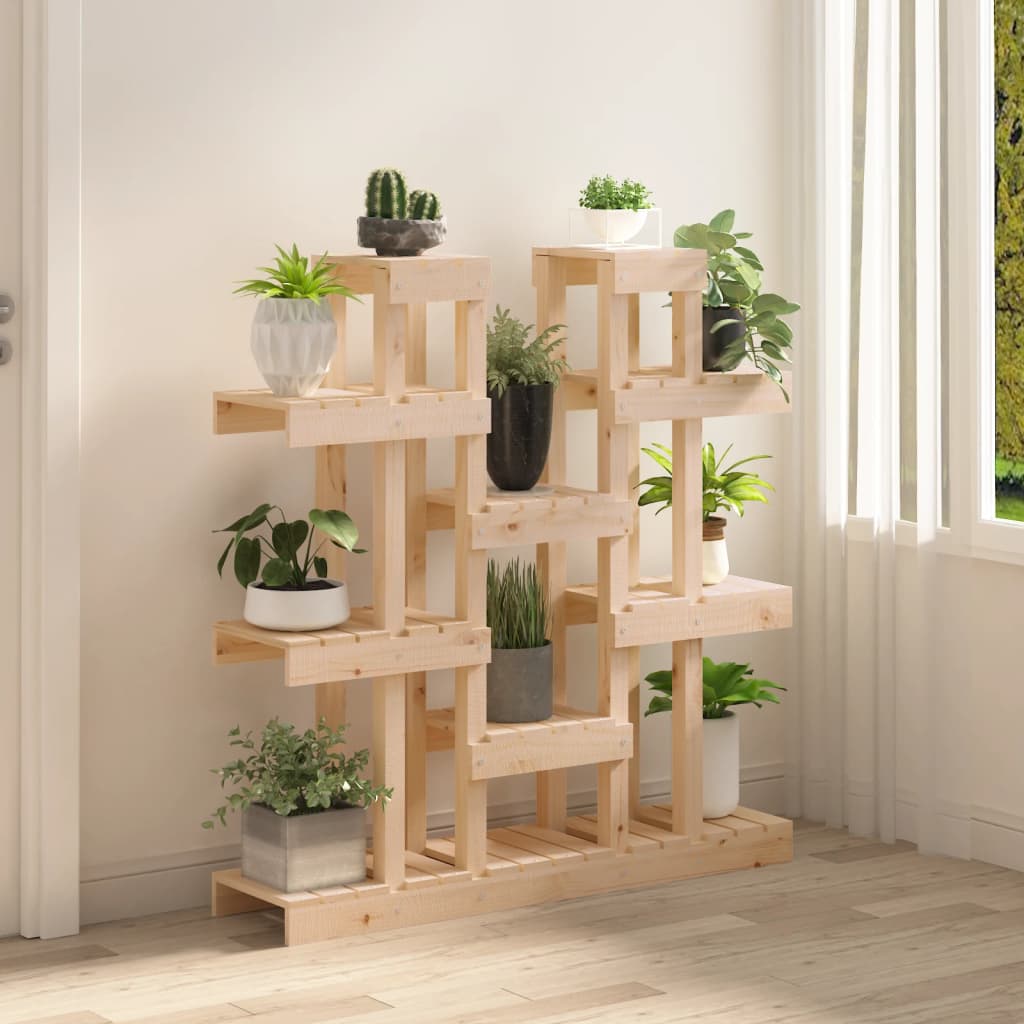 822092 vidaXL Plant Stand 104,5x25x109,5 cm Solid Wood Pine