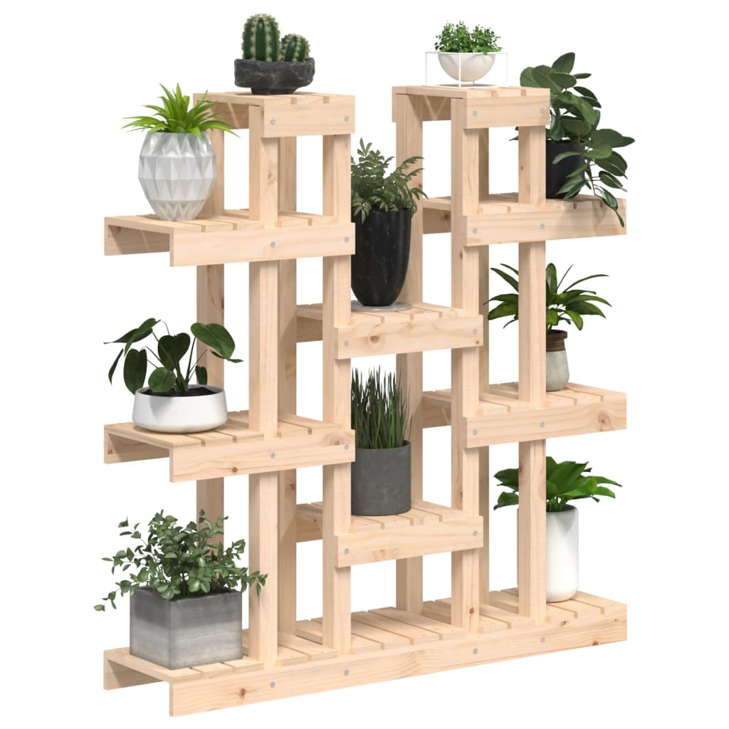 vidaXL Plant Stand 104.5x25x109.5 cm Solid Wood Pine