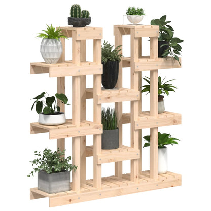 vidaXL Plant Stand 104.5x25x109.5 cm Solid Wood Pine