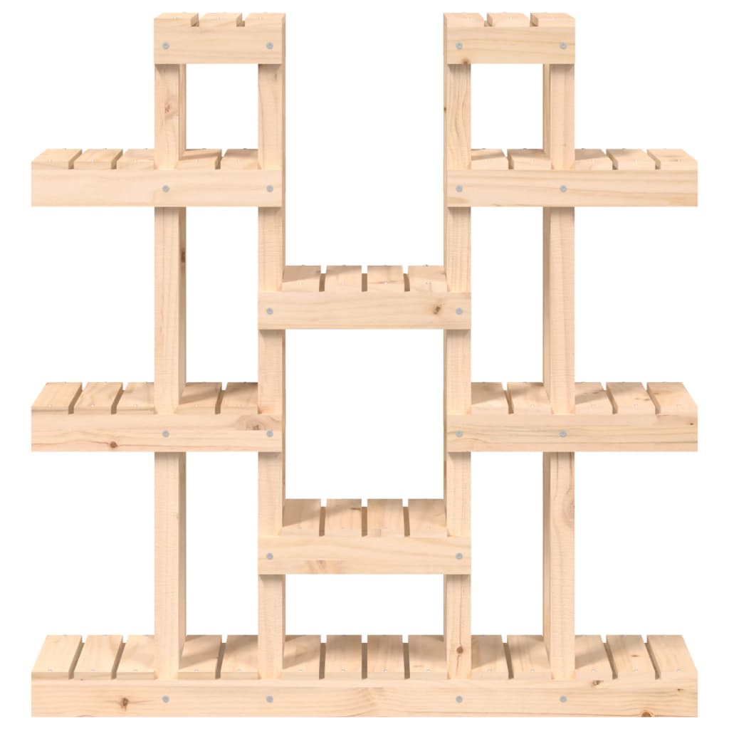 vidaXL Plant Stand 104.5x25x109.5 cm Solid Wood Pine