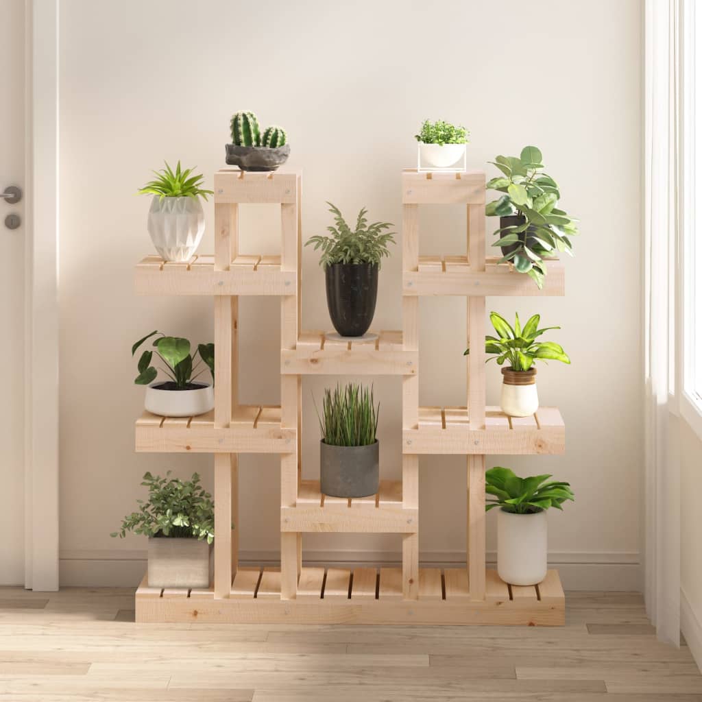 822092 vidaXL Plant Stand 104,5x25x109,5 cm Solid Wood Pine