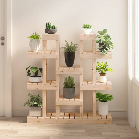 822092 vidaXL Plant Stand 104,5x25x109,5 cm Solid Wood Pine