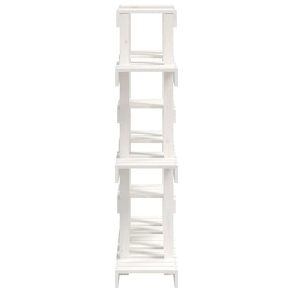 vidaXL Plant Stand White 104.5x25x109.5 cm Solid Wood Pine