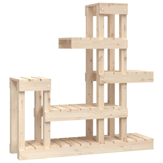 vidaXL Plant Stand 92x25x97 cm Solid Wood Pine