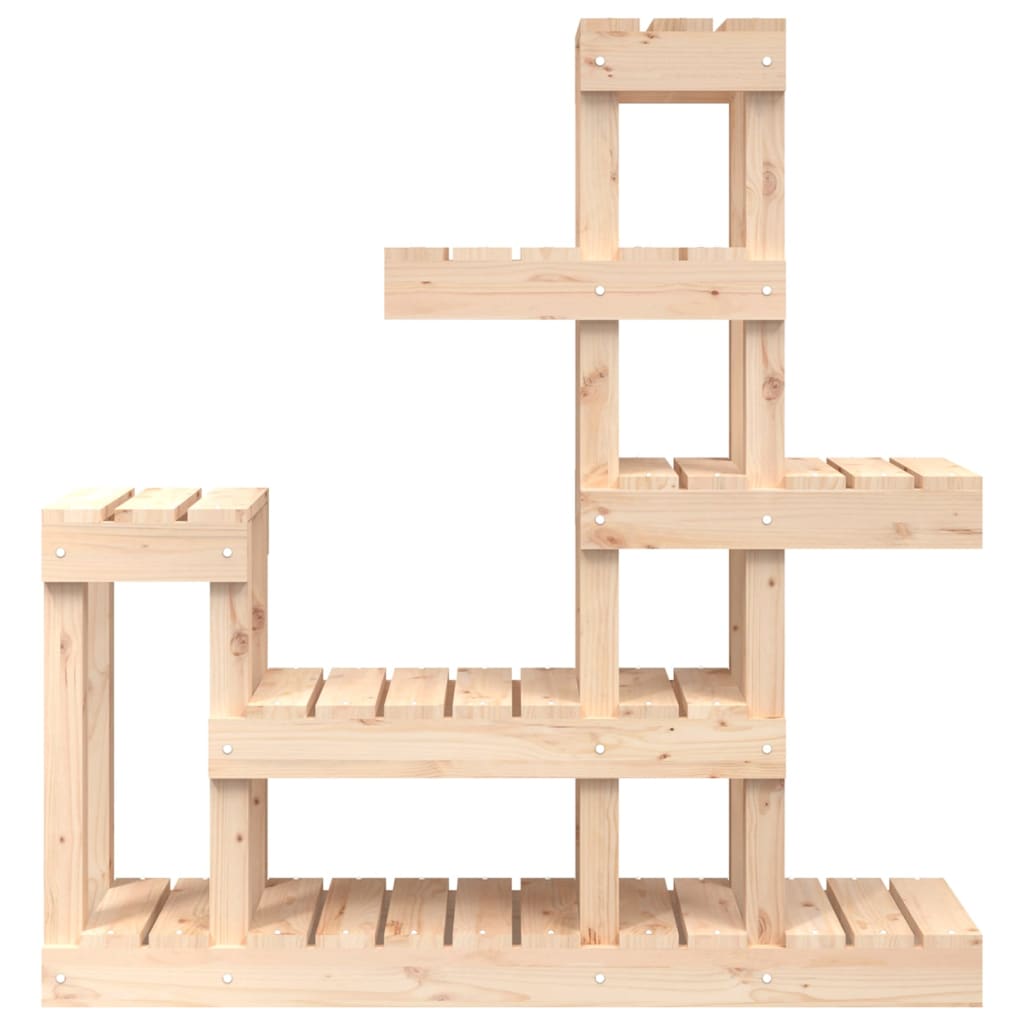 vidaXL Plant Stand 92x25x97 cm Solid Wood Pine