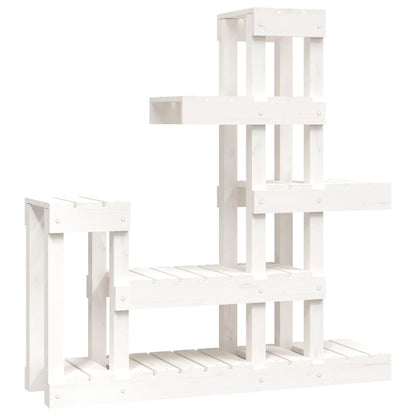 vidaXL Plant Stand White 92x25x97 cm Solid Wood Pine