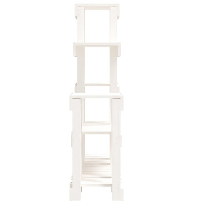 vidaXL Plant Stand White 92x25x97 cm Solid Wood Pine