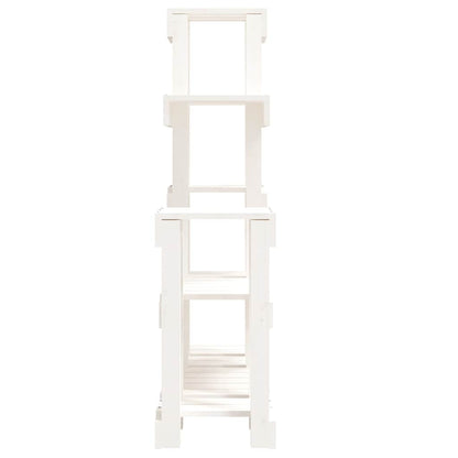 vidaXL Plant Stand White 92x25x97 cm Solid Wood Pine