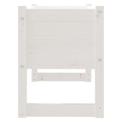 vidaXL Planter White 78x40x52 cm Solid Wood Pine