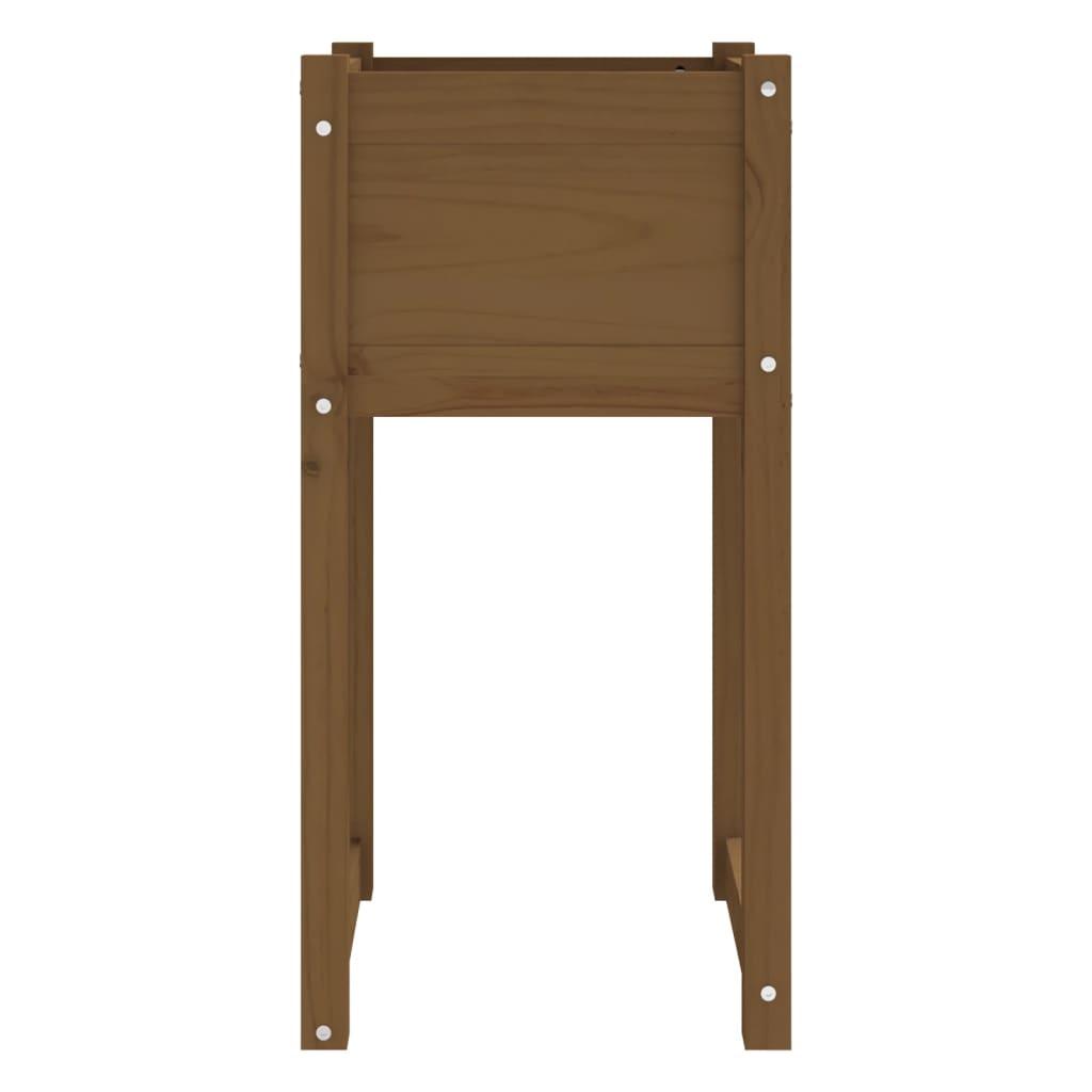 vidaXL Planters 2 pcs Honey Brown 40x40x81 cm Solid Wood Pine